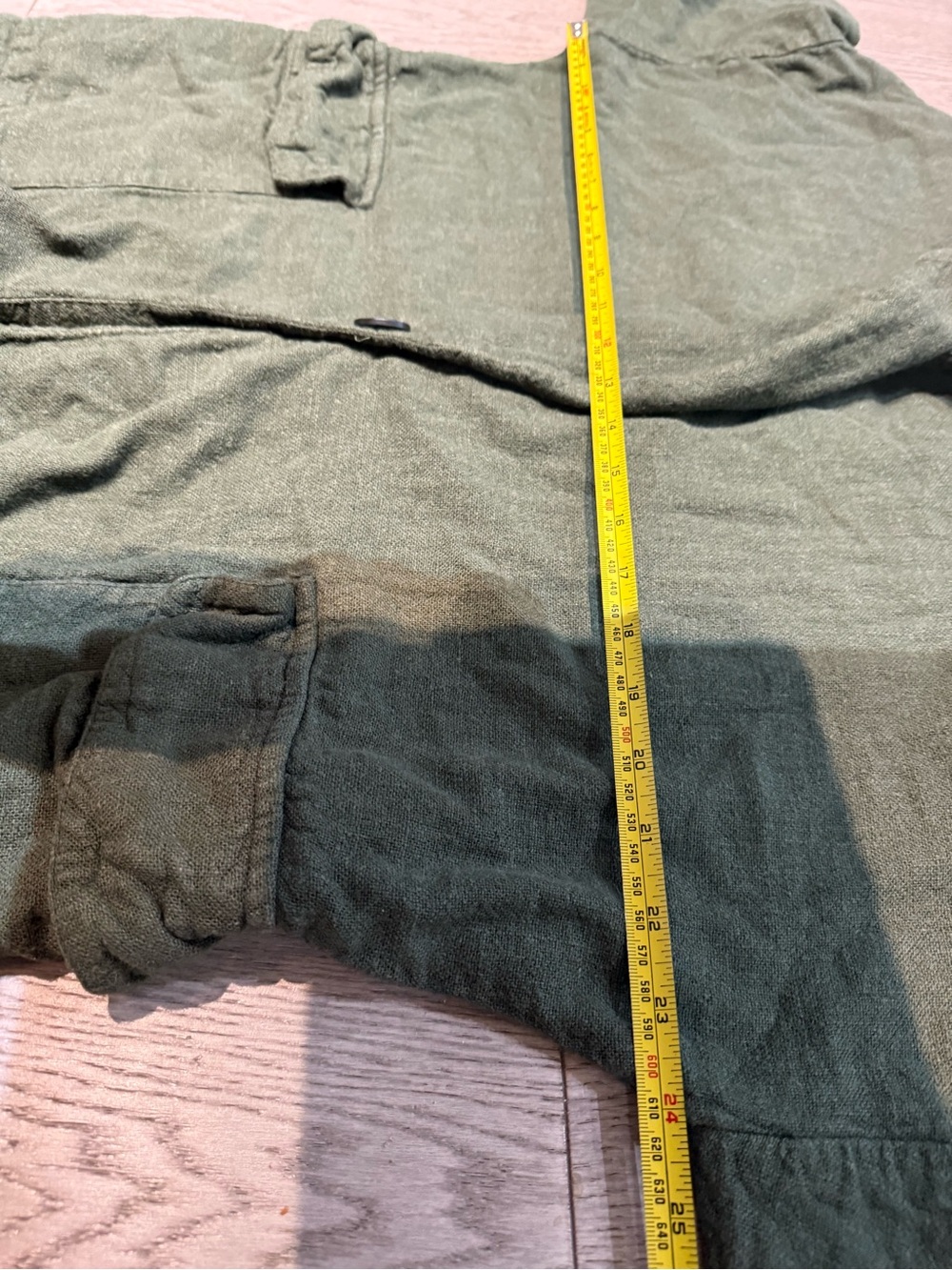 Zara Olive Green Relaxed Blazer Jacket in size L - Picture 11 of 11